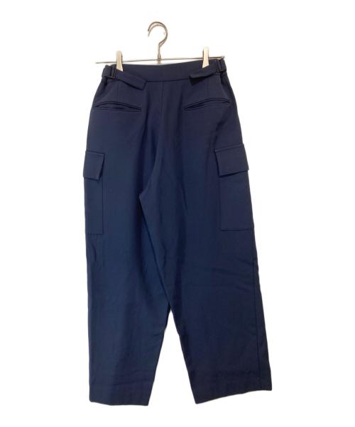 ATON（エイトン）ATON (エイトン) BACK SATIN FIELD CARGO PANTS バック サテン フィールド カーゴ パンツ PRAGIW0703 ネイビー サイズ:00の古着・服飾アイテム