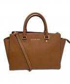 MICHAEL KORSマイケルコース）の古着「SELMA LG TZ SATCHEL」｜ブラウン