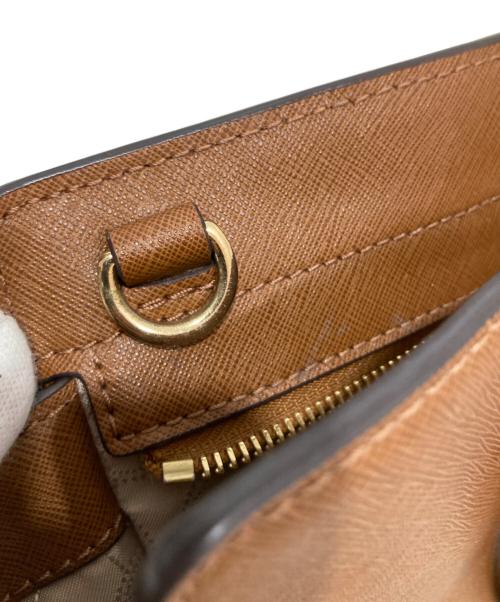 MICHAEL KORS（マイケルコース）MICHAEL KORS (マイケルコース) SELMA LG TZ SATCHEL ブラウンの古着・服飾アイテム