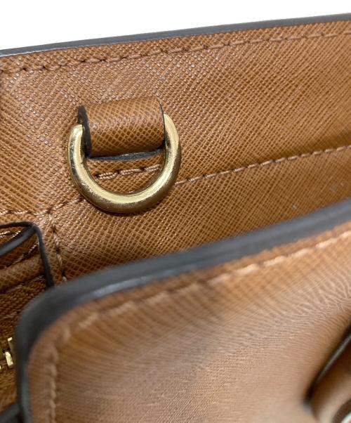 MICHAEL KORS（マイケルコース）MICHAEL KORS (マイケルコース) SELMA LG TZ SATCHEL ブラウンの古着・服飾アイテム