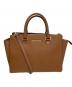 MICHAEL KORS（マイケルコース）の古着「SELMA LG TZ SATCHEL」｜ブラウン