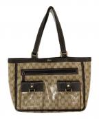 GUCCIグッチ）の古着「アビーライン GGクリスタルトートバック 268639」｜ブラウン