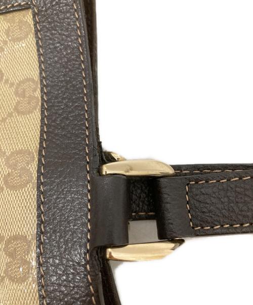 GUCCI（グッチ）GUCCI (グッチ) アビーライン GGクリスタルトートバック 268639 ブラウンの古着・服飾アイテム