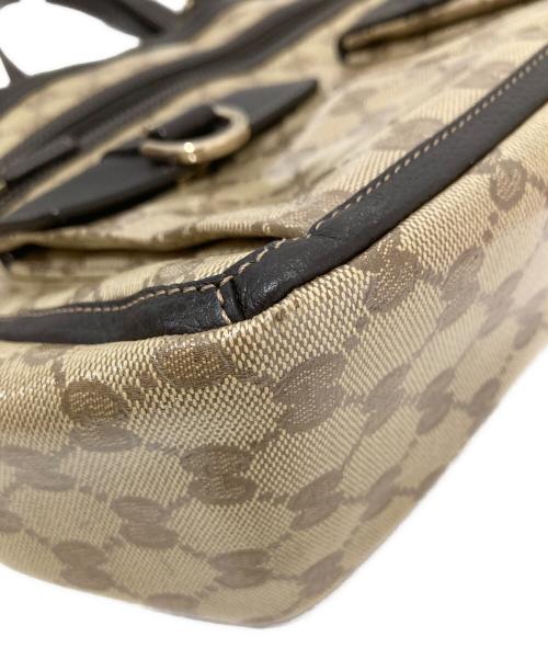 GUCCI（グッチ）GUCCI (グッチ) アビーライン GGクリスタルトートバック 268639 ブラウンの古着・服飾アイテム