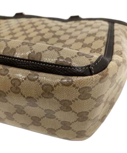 GUCCI（グッチ）GUCCI (グッチ) アビーライン GGクリスタルトートバック 268639 ブラウンの古着・服飾アイテム
