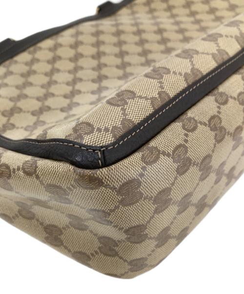 GUCCI（グッチ）GUCCI (グッチ) アビーライン GGクリスタルトートバック 268639 ブラウンの古着・服飾アイテム