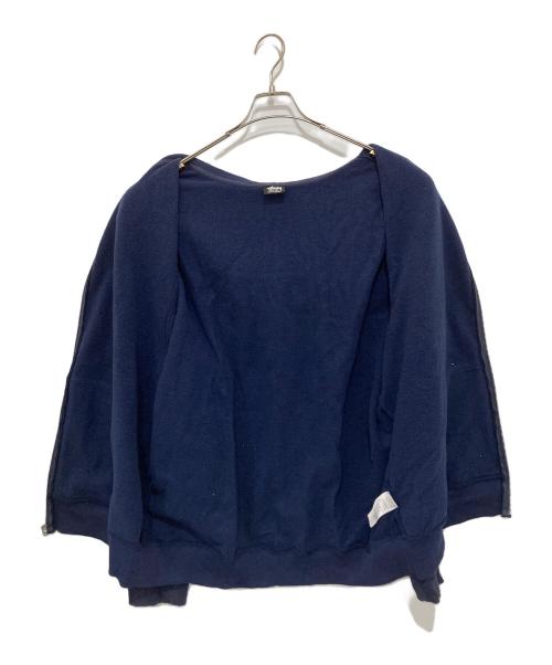 stussy（ステューシー）stussy (ステューシー) BASIC STUSSYZIP HOODIE　ベーシックステューシージップフーディ ネイビー サイズ:XLの古着・服飾アイテム