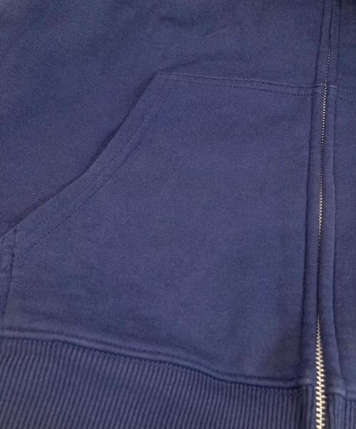 stussy（ステューシー）stussy (ステューシー) BASIC STUSSYZIP HOODIE　ベーシックステューシージップフーディ ネイビー サイズ:XLの古着・服飾アイテム