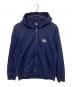 stussy（ステューシー）の古着「BASIC STUSSYZIP HOODIE　ベーシックステューシージップフーディ」｜ネイビー