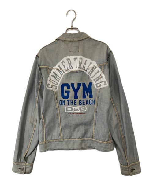 D&G（ディーアンドジー）D&G (ディーアンドジー) GYM デニムジャケット Dolce&Gabbana ドルチェ&ガッバーナ   インディゴ サイズ:44の古着・服飾アイテム