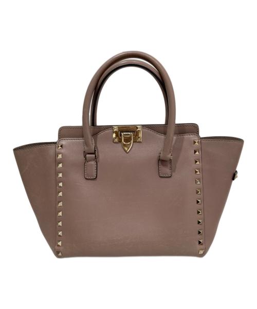 VALENTINO（ヴァレンティノ）VALENTINO (ヴァレンティノ) ロックスタッズハンドバッグ BG-Z540B0L2 ピンクの古着・服飾アイテム