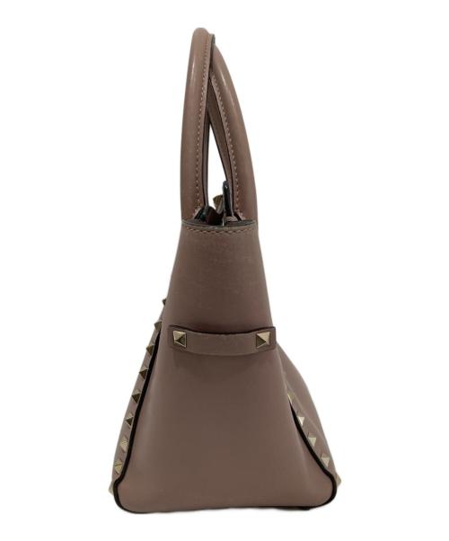 VALENTINO（ヴァレンティノ）VALENTINO (ヴァレンティノ) ロックスタッズハンドバッグ BG-Z540B0L2 ピンクの古着・服飾アイテム