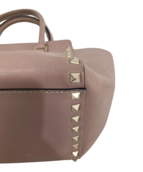 VALENTINO（ヴァレンティノ）VALENTINO (ヴァレンティノ) ロックスタッズハンドバッグ BG-Z540B0L2 ピンクの古着・服飾アイテム