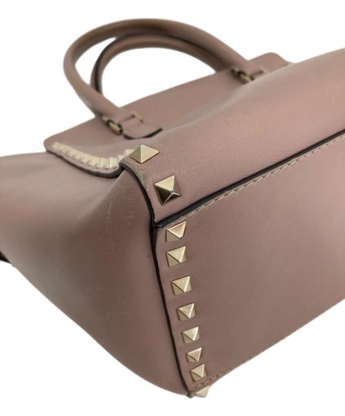 VALENTINO（ヴァレンティノ）VALENTINO (ヴァレンティノ) ロックスタッズハンドバッグ BG-Z540B0L2 ピンクの古着・服飾アイテム