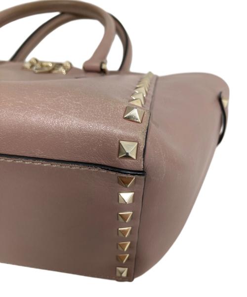 VALENTINO（ヴァレンティノ）VALENTINO (ヴァレンティノ) ロックスタッズハンドバッグ BG-Z540B0L2 ピンクの古着・服飾アイテム