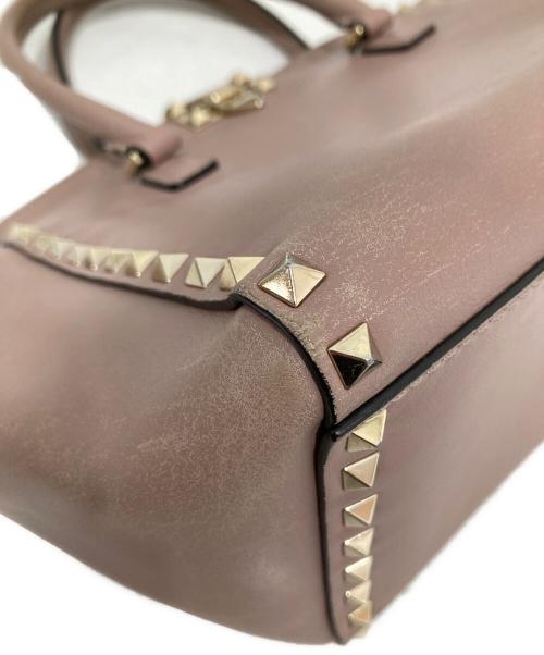 VALENTINO（ヴァレンティノ）VALENTINO (ヴァレンティノ) ロックスタッズハンドバッグ BG-Z540B0L2 ピンクの古着・服飾アイテム