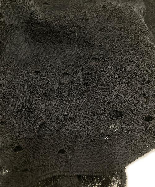 CHANEL（シャネル）CHANEL (シャネル) ココマークボタン レースニットスカート P45363K04769 ブラック サイズ:44の古着・服飾アイテム