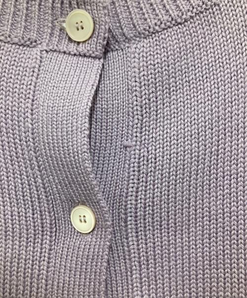 MIU MIU（ミュウミュウ）MIU MIU (ミュウミュウ) 半袖スパンコールニット MMN952 1LY3 パープル サイズ:42の古着・服飾アイテム
