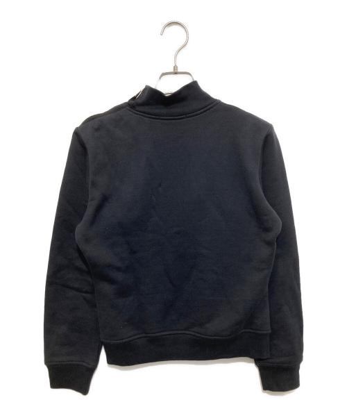 LOUIS VUITTON（ルイ ヴィトン）LOUIS VUITTON (ルイ ヴィトン) Silk Blend Shoulder Zip Sweatshirt シルク ブレンド ショルダー ジップ スウェットシャツ RW052W WHJR02CN1 ブラック サイズ:Sの古着・服飾アイテム