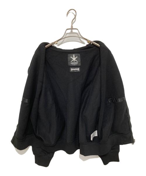 SUPPLIER（サプライヤー）SUPPLIER (サプライヤー) unknown (アンノウン) スタッズ装飾ジップパーカー ブラック サイズ:Mの古着・服飾アイテム
