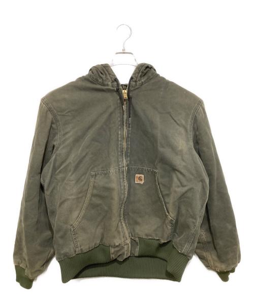 CarHartt（カーハート）CarHartt (カーハート) ウォッシュドダック インサレート アクティブジャケット モスグリーン サイズ:Lの古着・服飾アイテム