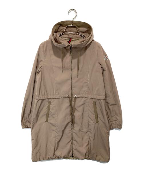 MONCLER（モンクレール）MONCLER (モンクレール) TUILEナイロンフーデッドコート ベージュ サイズ:０の古着・服飾アイテム