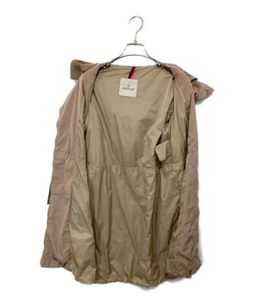 MONCLER（モンクレール）MONCLER (モンクレール) TUILEナイロンフーデッドコート ベージュ サイズ:０の古着・服飾アイテム