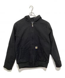 CarHartt（カーハート）の古着「ルーズフィット ウォッシュドダック インサレーテッド アクティブジャケット J130-M」｜ブラック