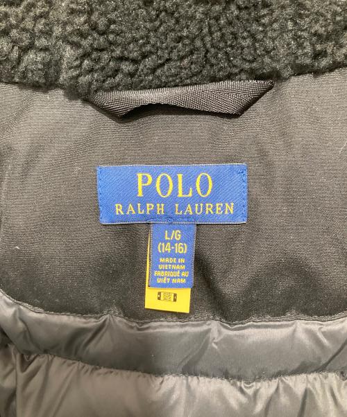 POLO RALPH LAUREN（ポロ・ラルフローレン）POLO RALPH LAUREN (ポロ・ラルフローレン) ダウンジャケット ブラック サイズ:Ｌ/Ｇ14-16の古着・服飾アイテム