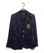 POLO RALPH LAURENポロ・ラルフローレン）の古着「PRL刺繍 金ボタンブレザー」｜ネイビー