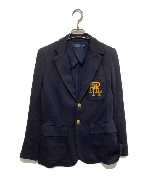 POLO RALPH LAUREN（ポロ・ラルフローレン）POLO RALPH LAUREN (ポロ・ラルフローレン) PRL刺繍 金ボタンブレザー ネイビー サイズ:2の古着・服飾アイテム