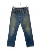 LEVI'Sリーバイス）の古着「501 ビッグE 前期 ボタン裏6 Vステッチ 足長R 紙パッチ フライボタン セルビッジ 不均等V 60~70年代頃 USA製」｜インディゴ