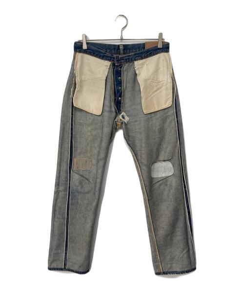 LEVI'S（リーバイス）LEVI'S (リーバイス) 501 ビッグE 前期 ボタン裏6 Vステッチ 足長R 紙パッチ フライボタン セルビッジ 不均等V 60~70年代頃 USA製 インディゴ サイズ:W32/L32の古着・服飾アイテム