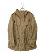 BURBERRY BRITバーバリーブリット）の古着「フーデッドナイロンジャケット」｜ベージュ