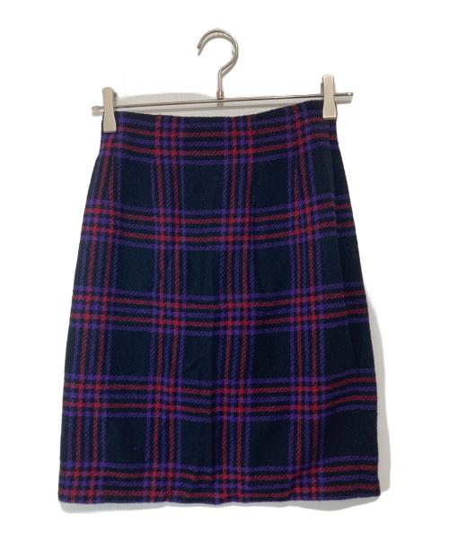 CELINE（セリーヌ）CELINE (セリーヌ) ツイードセットアップ ブラック×パープル サイズ:36の古着・服飾アイテム