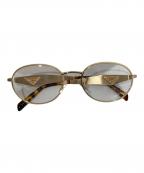 PRADAプラダ）の古着「METAL OVAL OPTICA; GLASSES メタルオーバールオプティカグラス」｜ベージュ