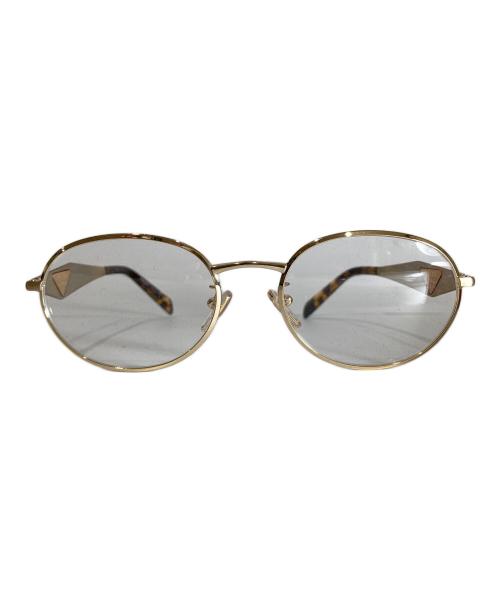 PRADA（プラダ）PRADA (プラダ) METAL OVAL OPTICA; GLASSES メタルオーバールオプティカグラス ベージュ サイズ:54□19 140の古着・服飾アイテム