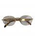 PRADA（プラダ）の古着「METAL OVAL OPTICA; GLASSES メタルオーバールオプティカグラス」｜ベージュ