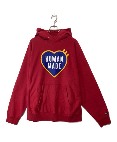 HUMAN MADE（ヒューマンメイド）HUMAN MADE (ヒューマンメイド) ヘヴィウェイトフーディー レッド サイズ:XXLの古着・服飾アイテム