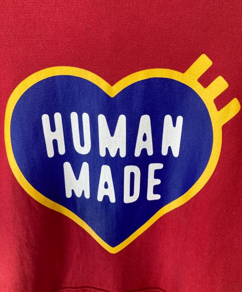 HUMAN MADE（ヒューマンメイド）HUMAN MADE (ヒューマンメイド) ヘヴィウェイトフーディー レッド サイズ:XXLの古着・服飾アイテム