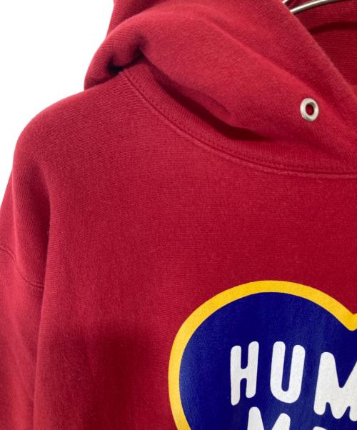 HUMAN MADE（ヒューマンメイド）HUMAN MADE (ヒューマンメイド) ヘヴィウェイトフーディー レッド サイズ:XXLの古着・服飾アイテム