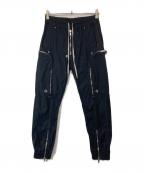 RICK OWENSリックオウエンス）の古着「Bauhaus Cargo Pants　バウハウス カーゴパンツ」｜ブラック