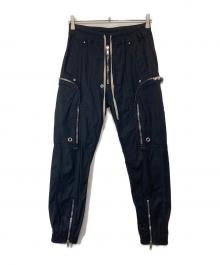 RICK OWENS（リックオウエンス）の古着「Bauhaus Cargo Pants　バウハウス カーゴパンツ」｜ブラック