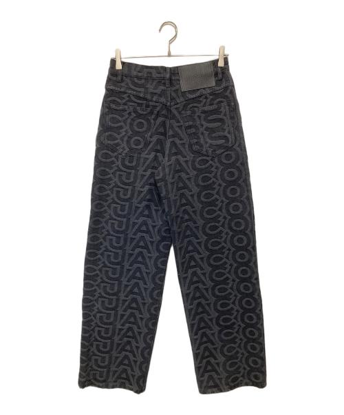 MARC JACOBS（マークジェイコブス）MARC JACOBS (マークジェイコブス) モノグラム柄ストレートデニムパンツ ブラック サイズ:２５の古着・服飾アイテム