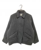 Ameriアメリ）の古着「UND MOHAIR SHAGGY FLIGHT JACKET モヘヤシャギーフライトジャケット」｜グレー