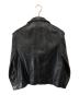 Sandro (サンドロ) Shanny Cropped Leather Jacket　シャニークロップドレザージャケット　SFPBL00353-20 ブラック サイズ:1：20000円
