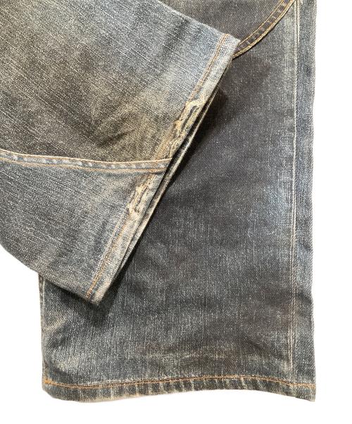 ANDERSSON BELL（アンダーソンベル）ANDERSSON BELL (アンダーソンベル) DENIM TROMPE-L'OEIL GRAPHIC BIKER JEAN　デニムトロンプルイユグラフィックバイカージーン インディゴ サイズ:30の古着・服飾アイテム