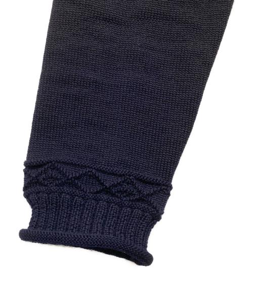 COMME des GARCONS HOMME（コムデギャルソン オム）COMME des GARCONS HOMME (コムデギャルソン オム) ウール アーガイル 裾 チェック 切替 Vネック ニット カーディガン HN-070110 ネイビー サイズ:なしの古着・服飾アイテム