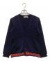 COMME des GARCONS HOMME（コムデギャルソン オム）の古着「ウール アーガイル 裾 チェック 切替 Vネック ニット カーディガン HN-070110」｜ネイビー