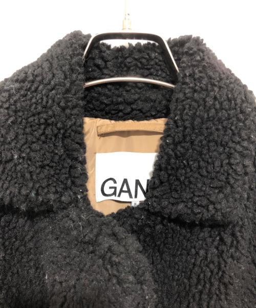 GANNI（ガニー）GANNI (ガニー) ボアダブルコート　6061 ブラック サイズ:34の古着・服飾アイテム
